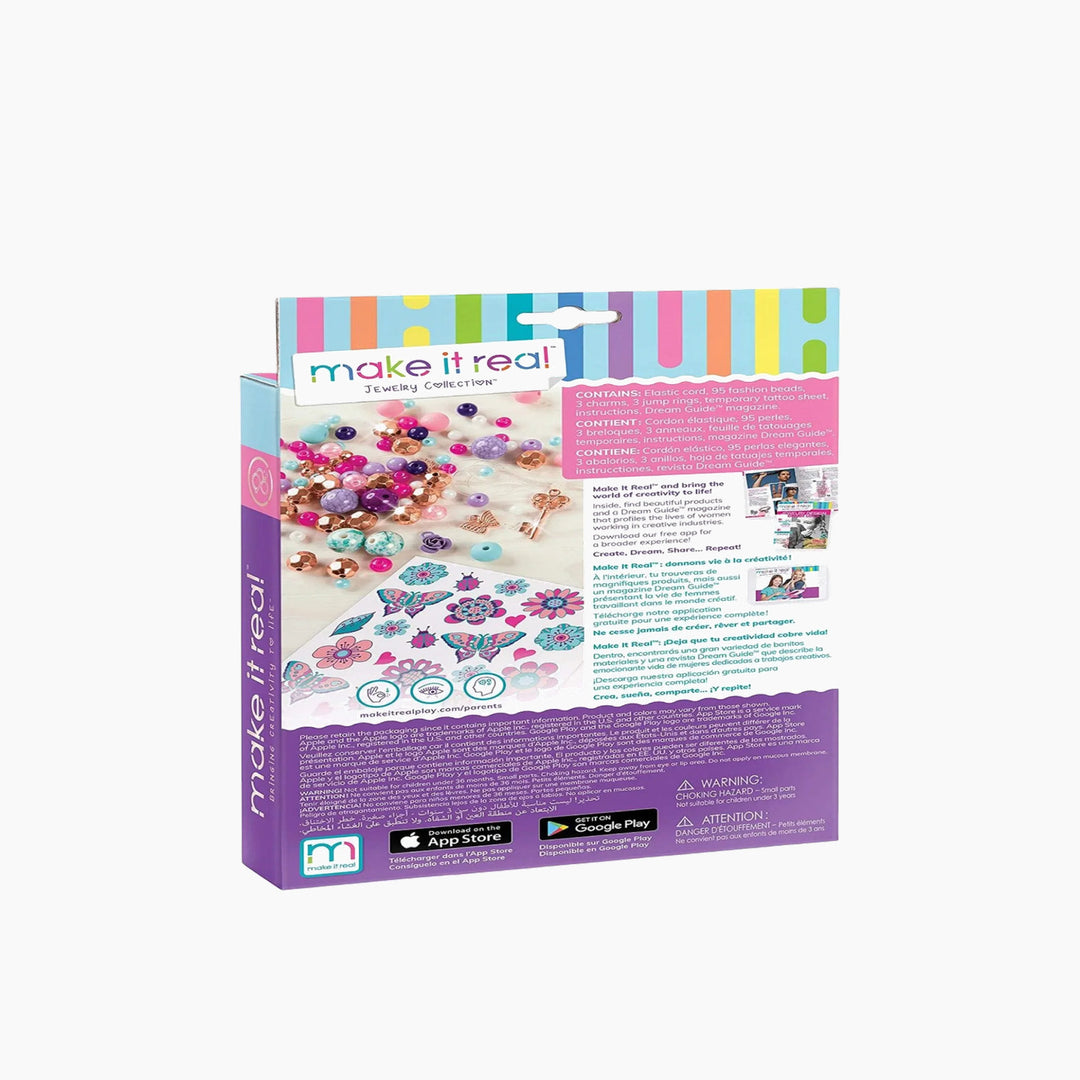 MAKE IT REAL Bedazzled Charm Bracelets, Blooming Creativity- 104 Pcs