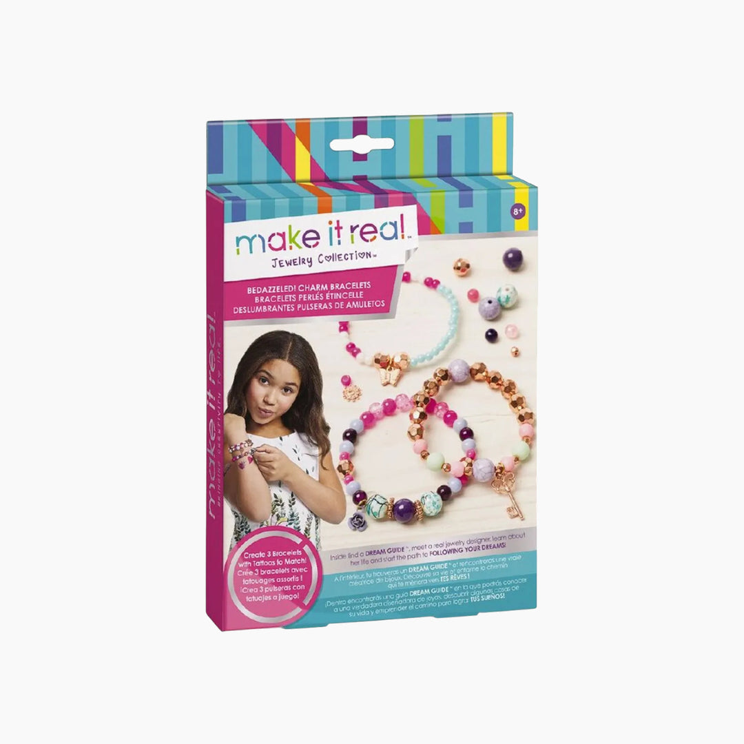 MAKE IT REAL Bedazzled Charm Bracelets, Blooming Creativity- 104 Pcs
