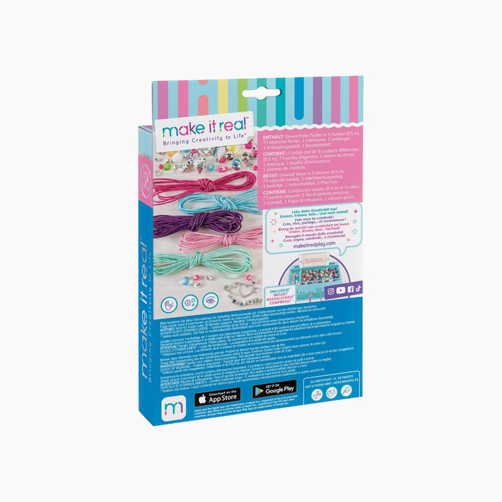 MAKE IT REAL Rainbow Bling Bracelets 81 Pcs jewelry making kit
