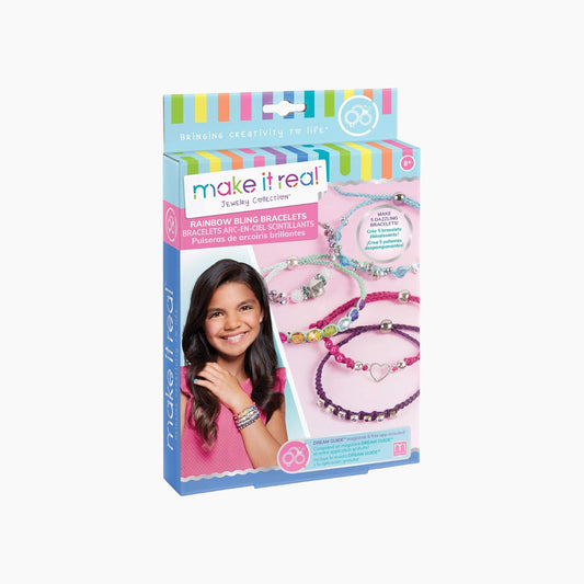 MAKE IT REAL Rainbow Bling Bracelets- 81 Pcs
