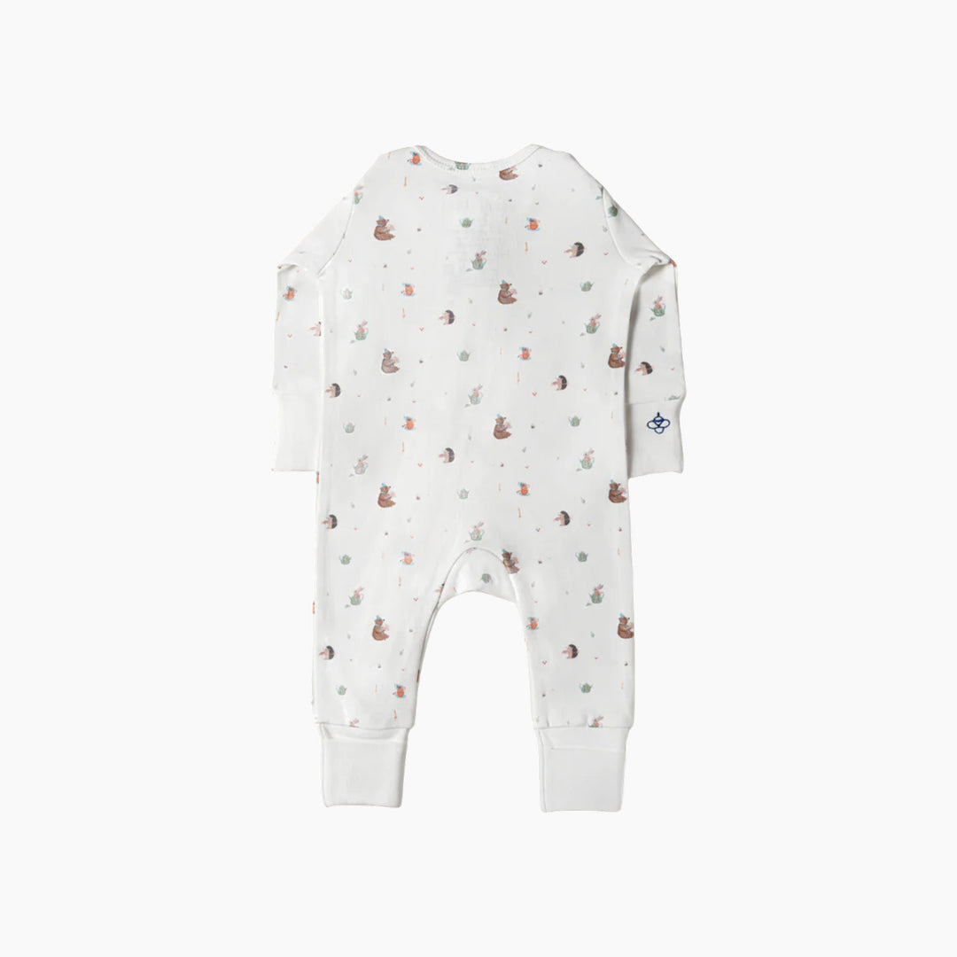 Snugbeenightwear Woodland cotton sleepsuit with adorable woodland animals