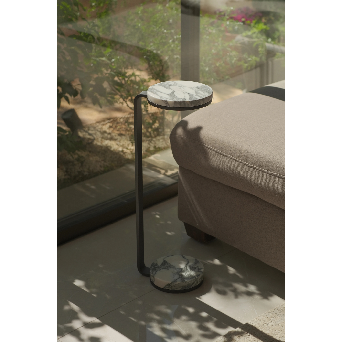 Refyned Carrara Frank Drink Table Refyned Carrara Frank Drink Table
