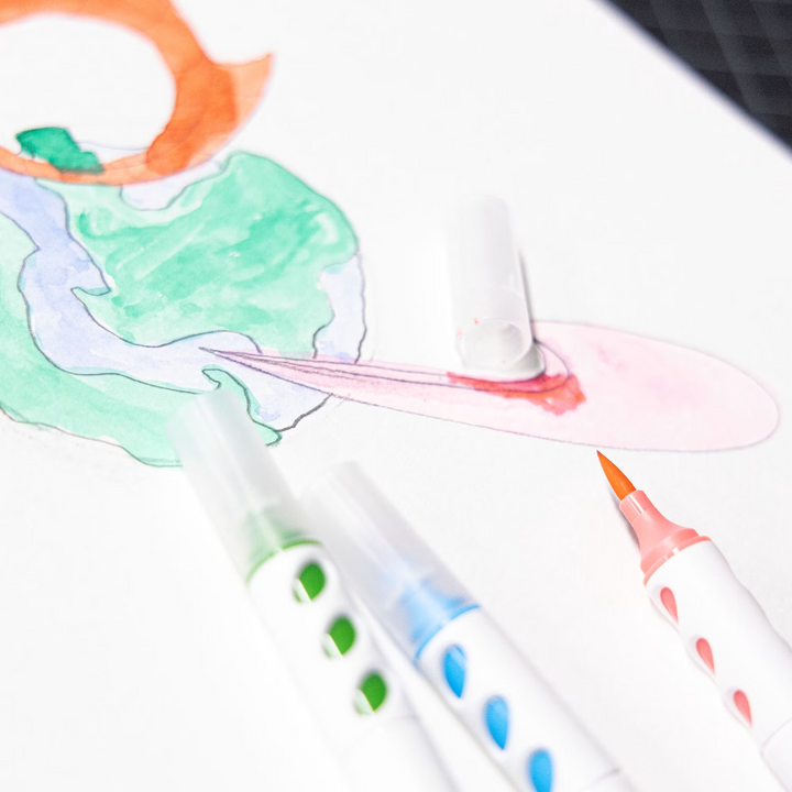 Bazic 12 Colors Brush Markers
