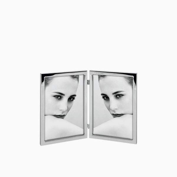 إطار صورة مزدوج قطر 13 × 18 سم فضي