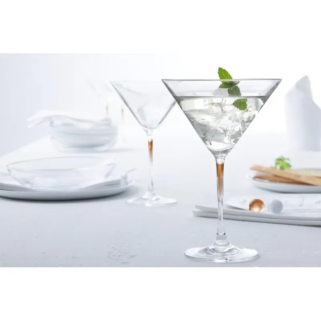 Leonardo La Perla Cocktail Brown Set of 2 Martini Glasses