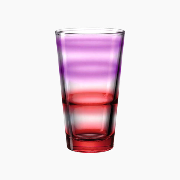 Rainbow Tumbler 330ml Red Set of 6 Pieces