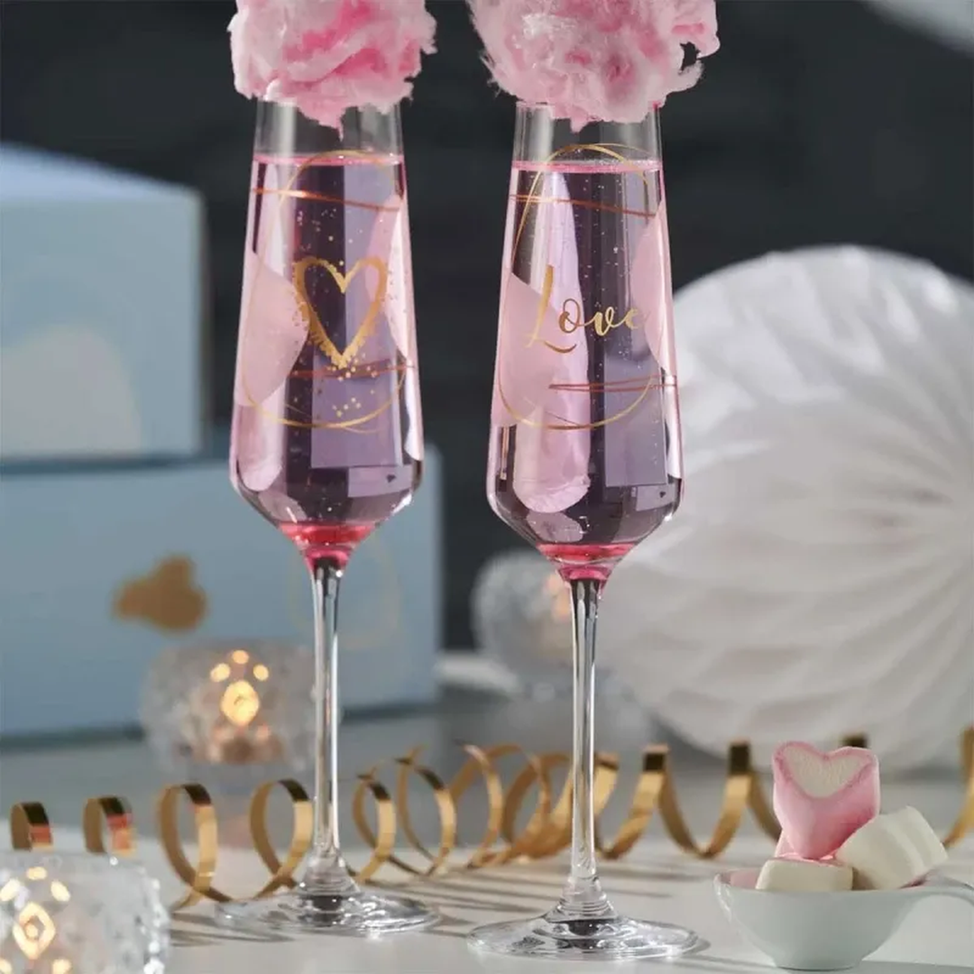 Leonardo Transparent Love Champagne Glasses