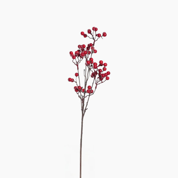 Fiore Berry Flower H 47 Cm Red