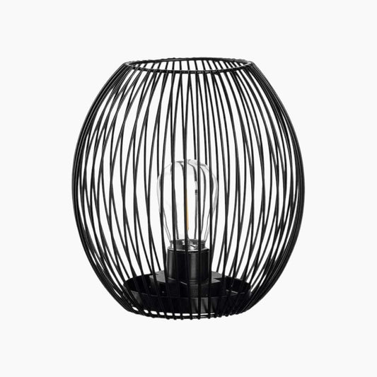 Leonardo Casolare Lantern With LED Black