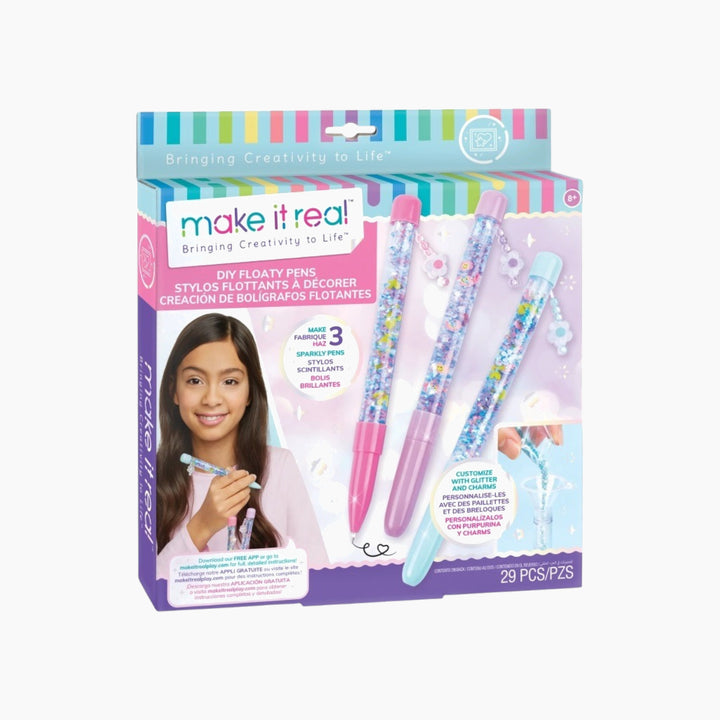 MAKE IT REAL DIY Floaty Pens Kit 29-piece art and craft kit