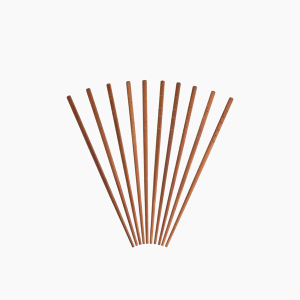 Oriental Bamboo Chopsticks Set of 10 Pieces