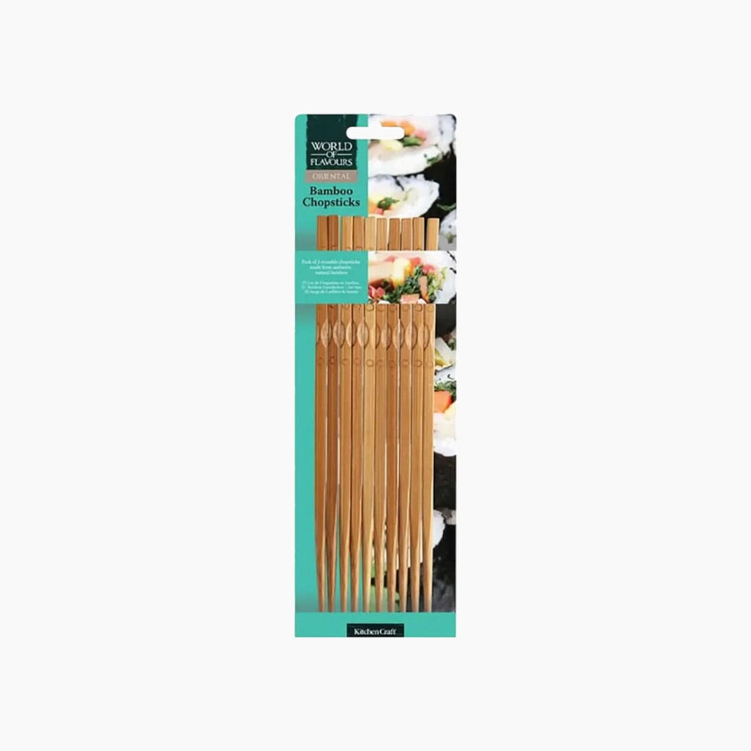 Kitchencraft Oriental Bamboo Chopsticks Set