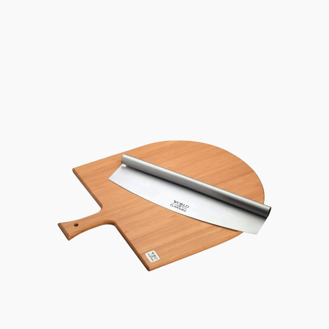 Kitchencraft Pizza Board with Cutter Set
