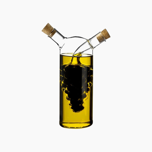 Transparent 2 In 1 Oil & Vinegar Cruet Bottle