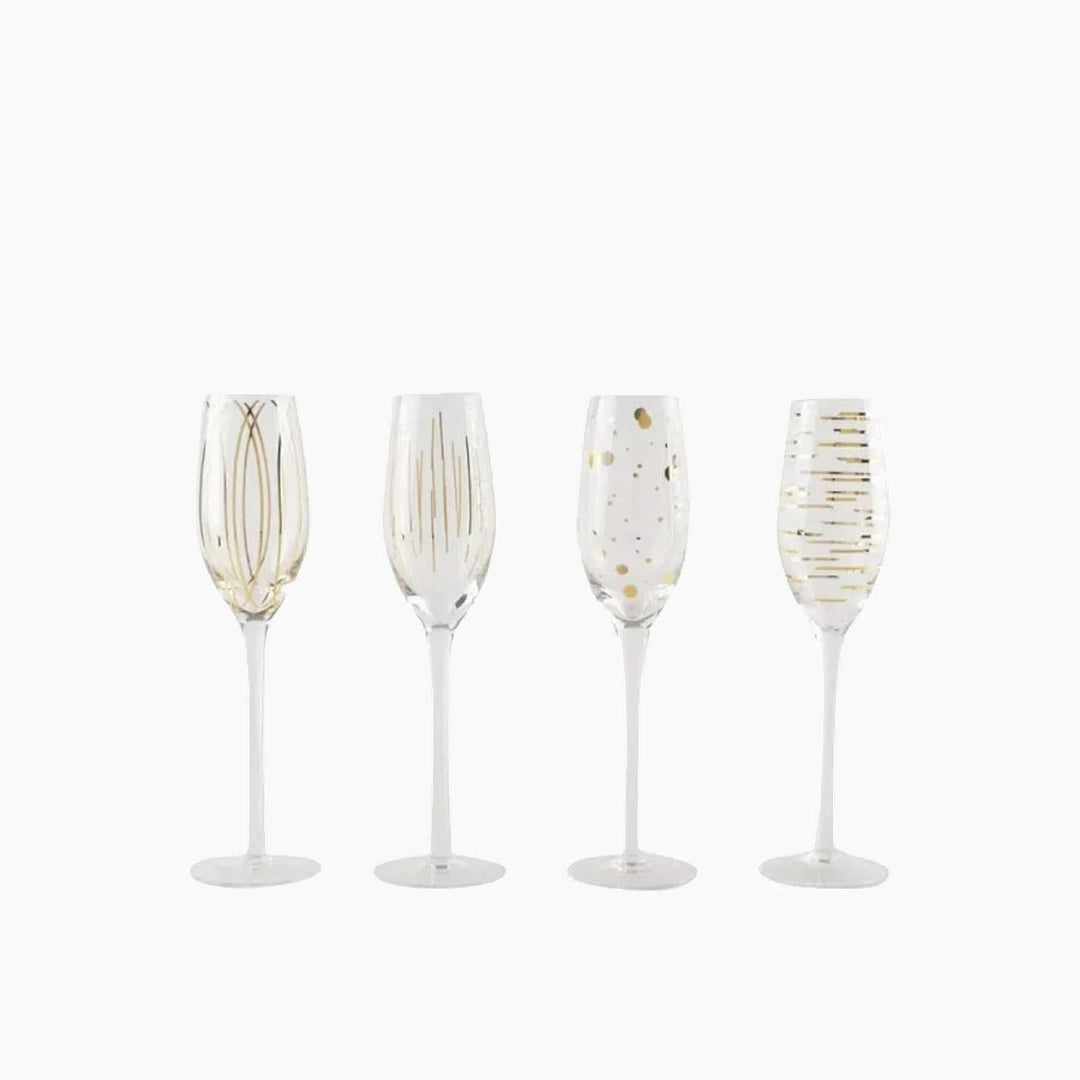 Kitchencraft Mikasa Cheers Champagne Flute Glasses