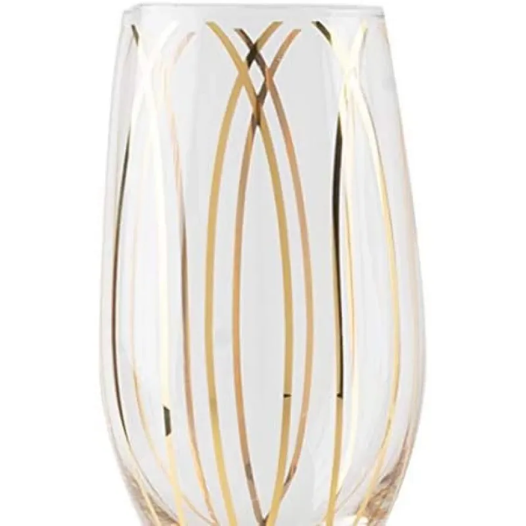 Kitchencraft Mikasa Cheers Champagne Flute Glasses