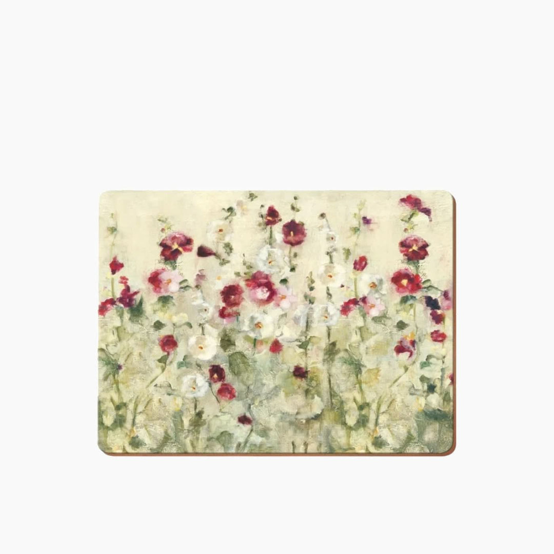 Kitchencraft Poppies placemats set of 6 with Wild Field Poppies design