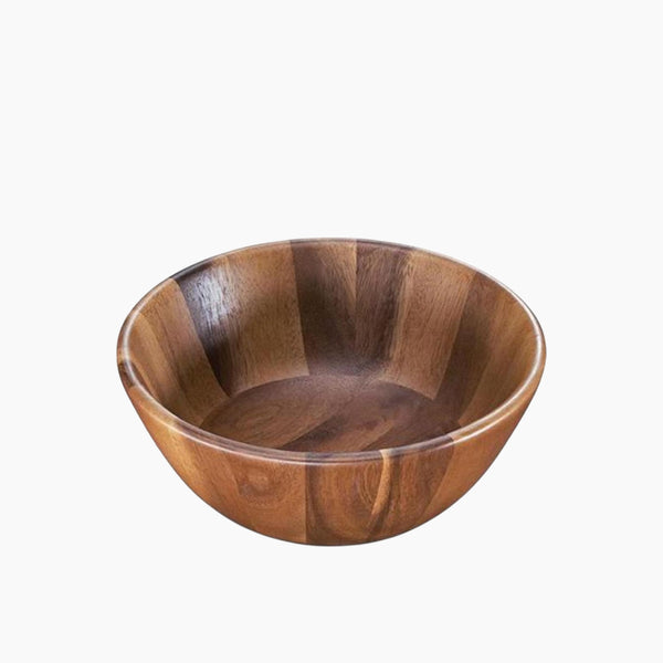 Brown Wooden Serving Bowl 20cm Set of 6 Pieces