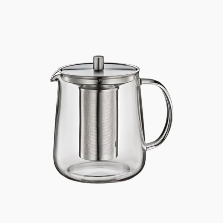Kuchenprofi 0.6 liter glass tea pot with built-in strainer