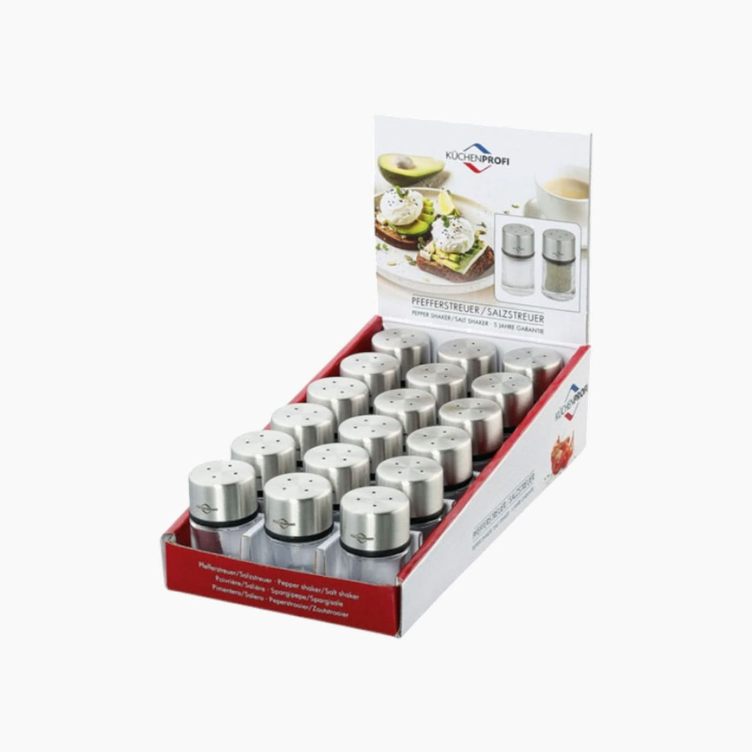 Kuchenprofi Transparent Pepper Shaker / Salt Shaker Set