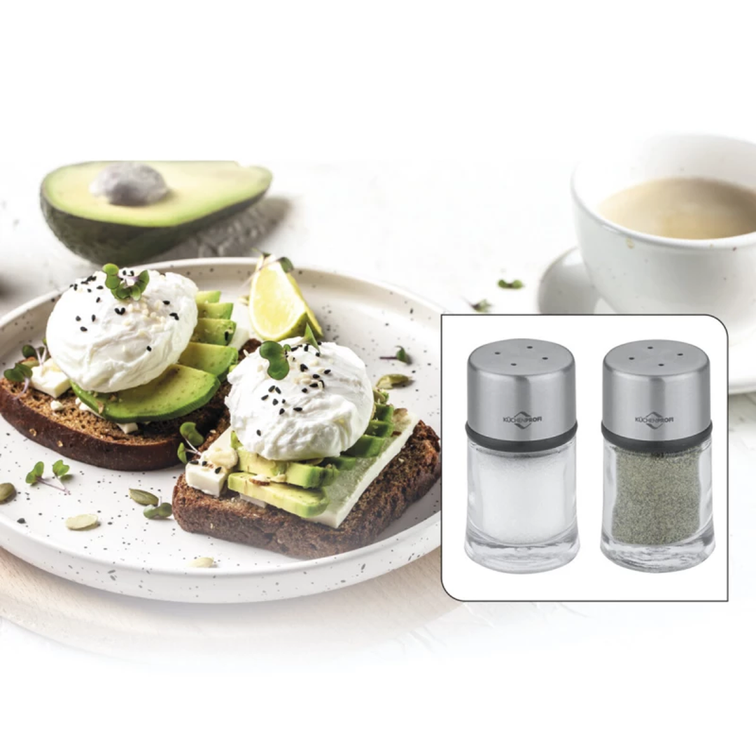 Kuchenprofi Transparent Pepper Shaker / Salt Shaker Set