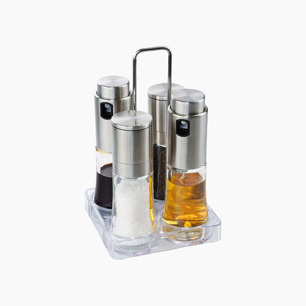 Polished Finish Bari Cruet Set of 4 Pieces