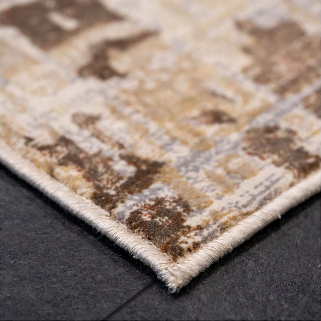 Spazio Home Velvet Luxe Gold Accent Rug - HUNA