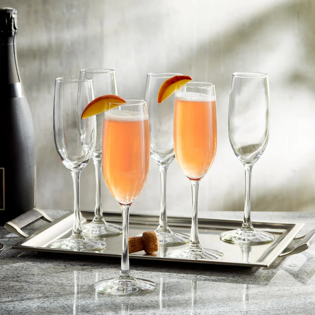 Libbey Flute Glass Set