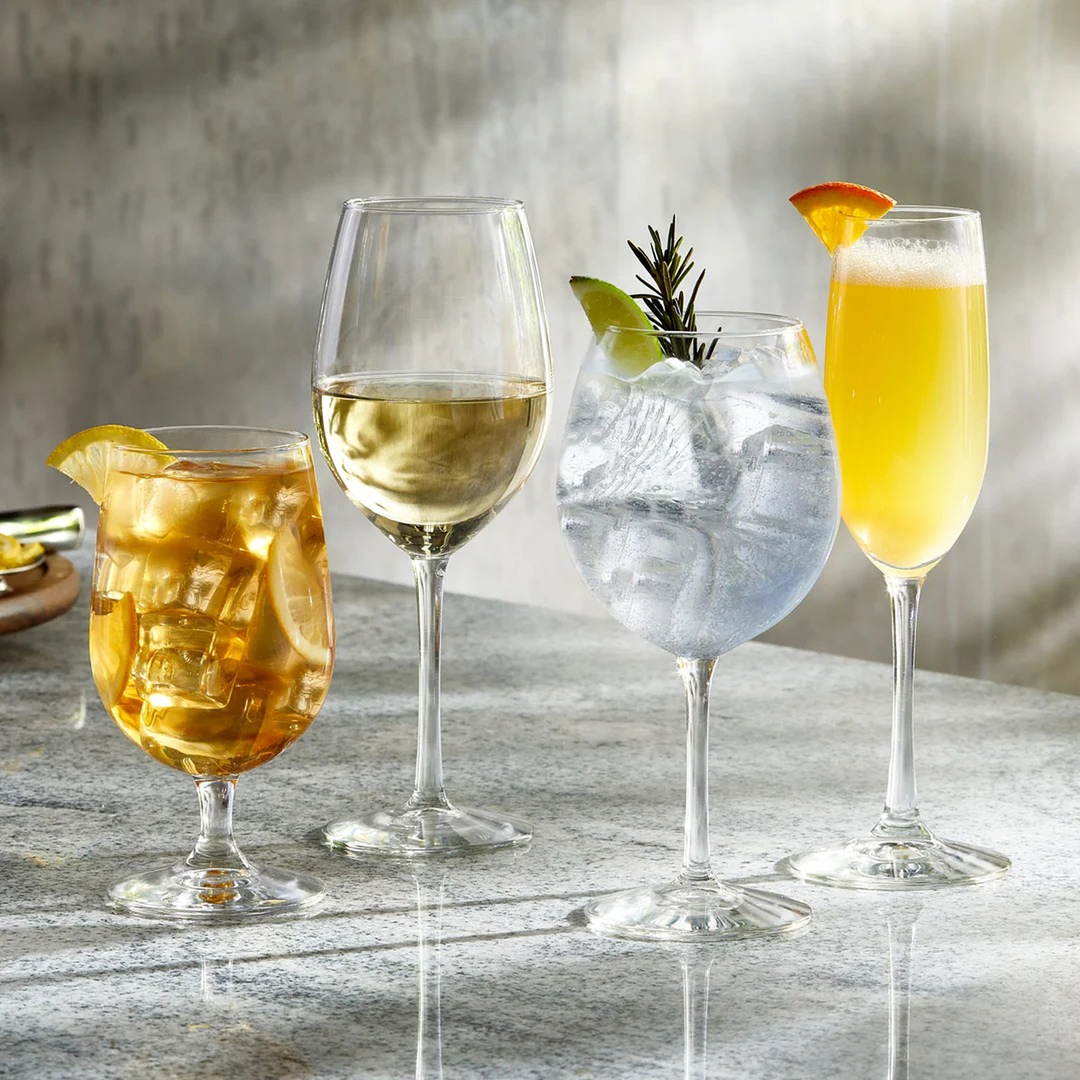 Libbey Flute Glass Set