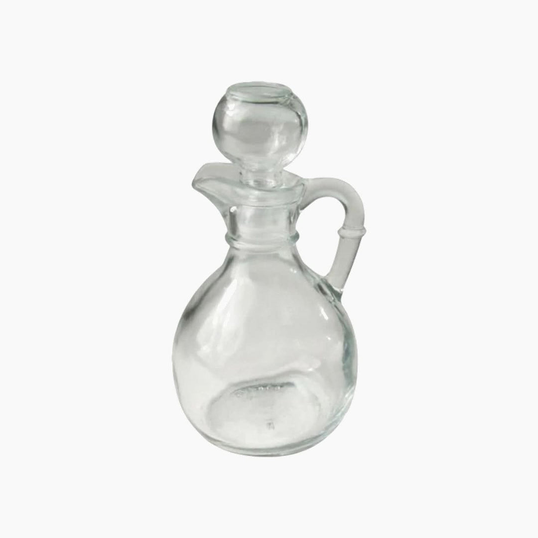 Libbey 177ml clear glass oil and vinegar bottle with glass stopper