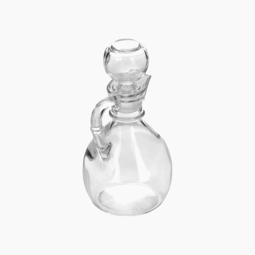 Libbey 177ml clear glass oil and vinegar bottle with glass stopper
