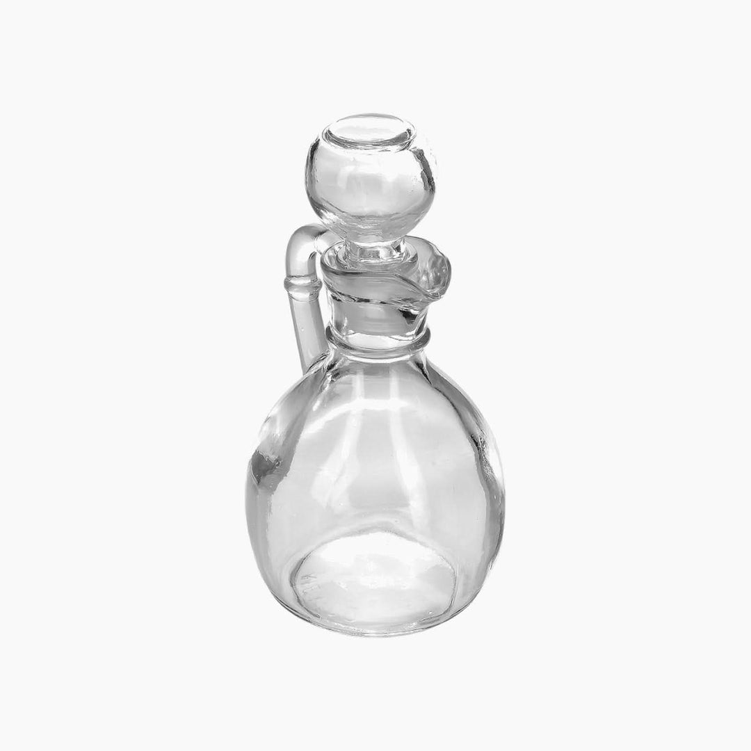 Libbey 177ml clear glass oil and vinegar bottle with glass stopper