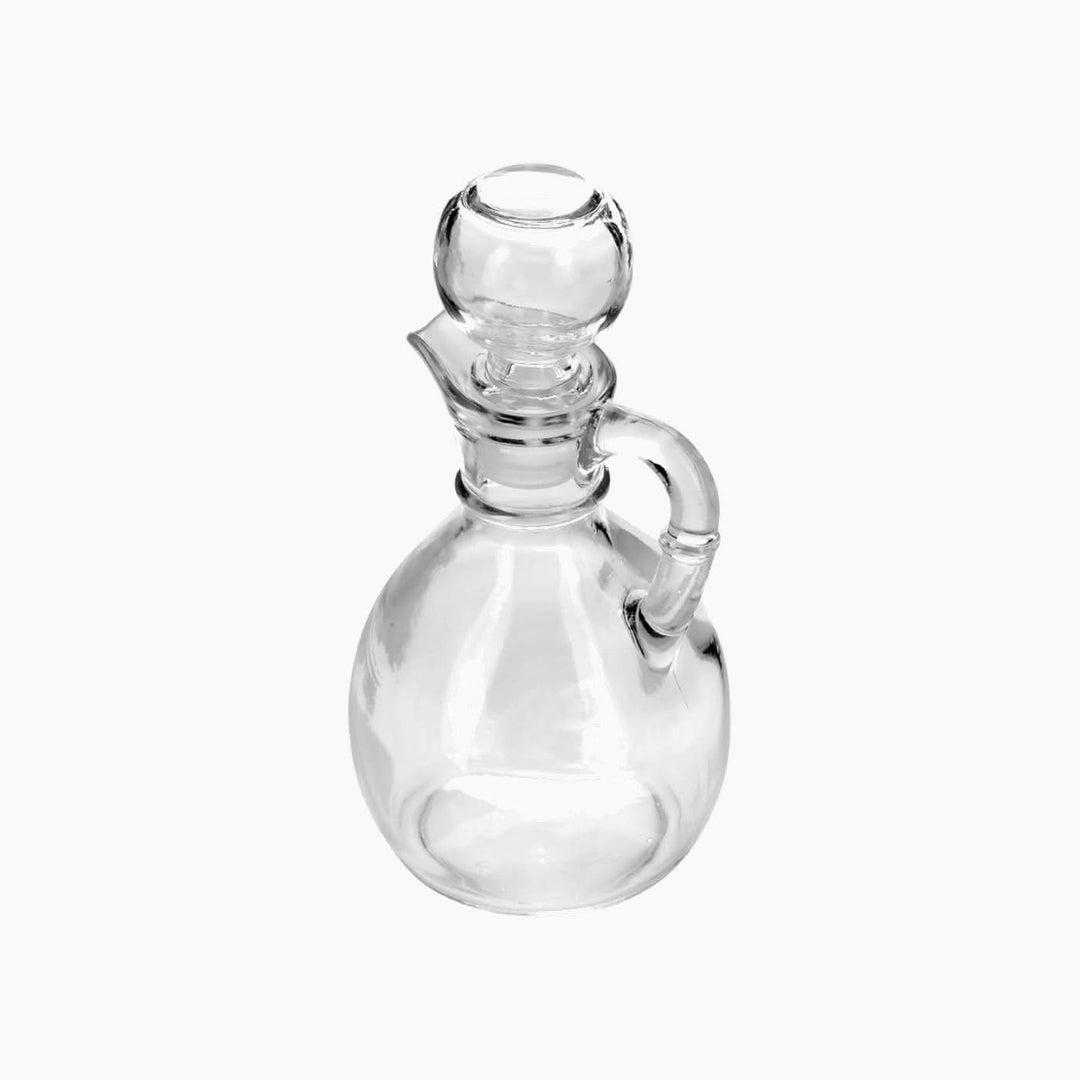 Libbey 177ml clear glass oil and vinegar bottle with glass stopper