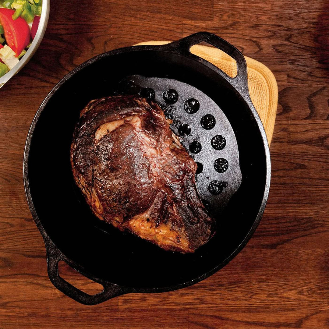 Lodge Seasoned Cast-Iron Meat Rack/Trivet