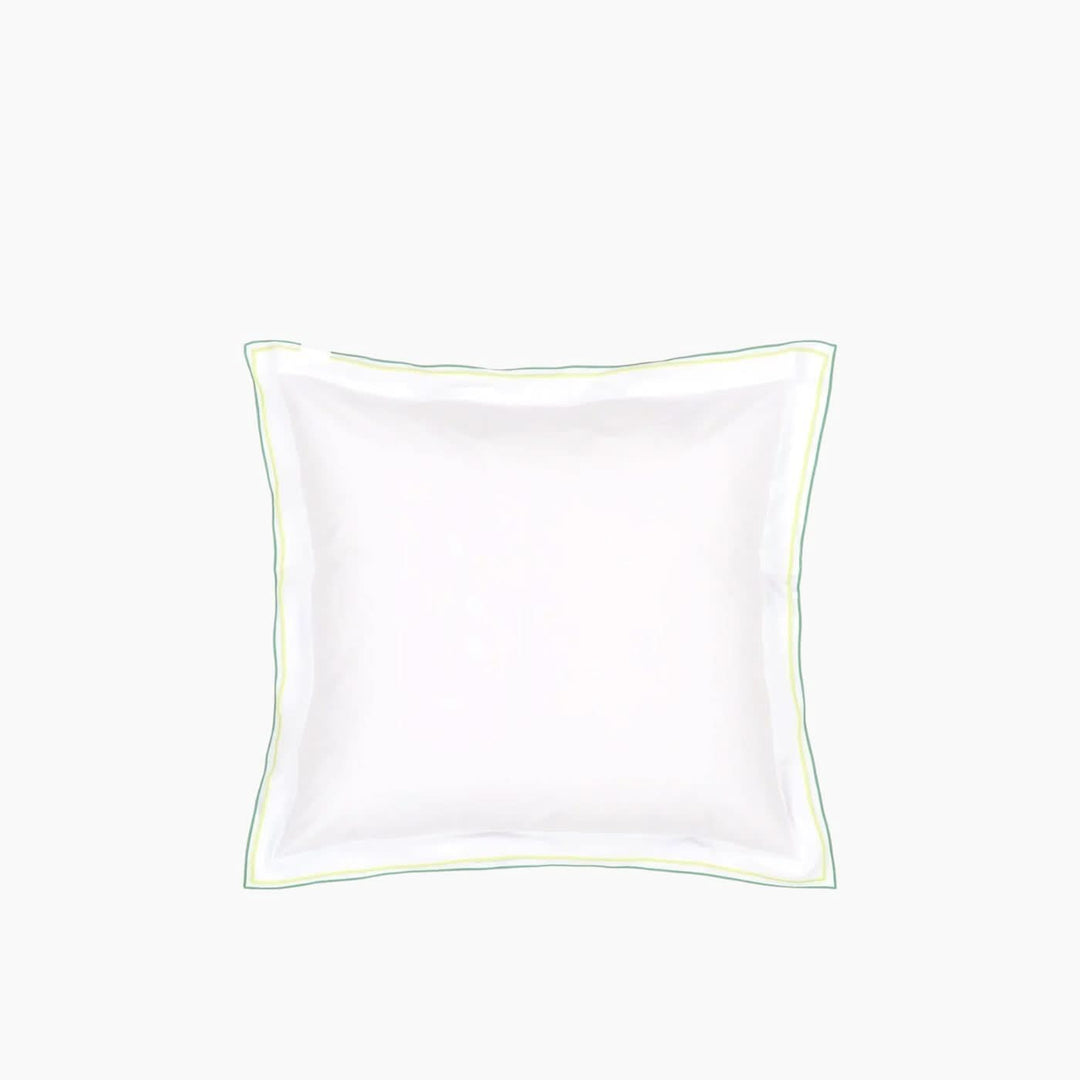 Astor Aqua &amp; Acacia Cotton Bed Linen - HUNA