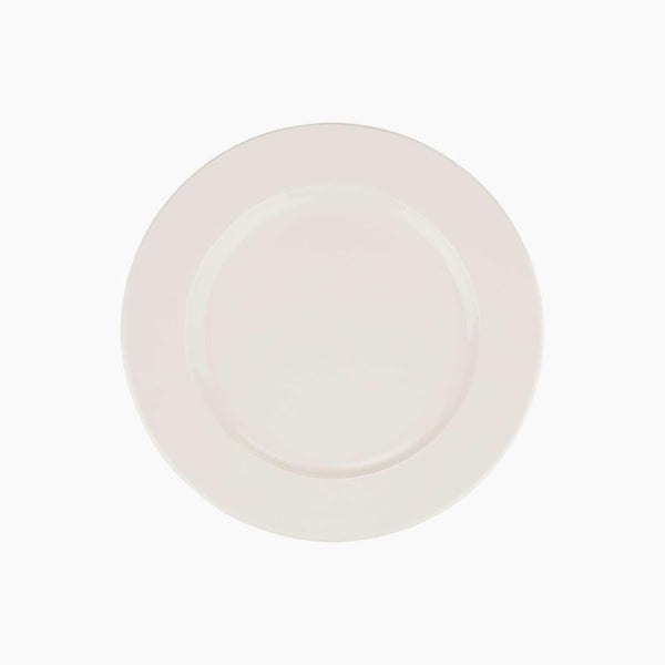طبق مسطح أبيض قطر 23 سم