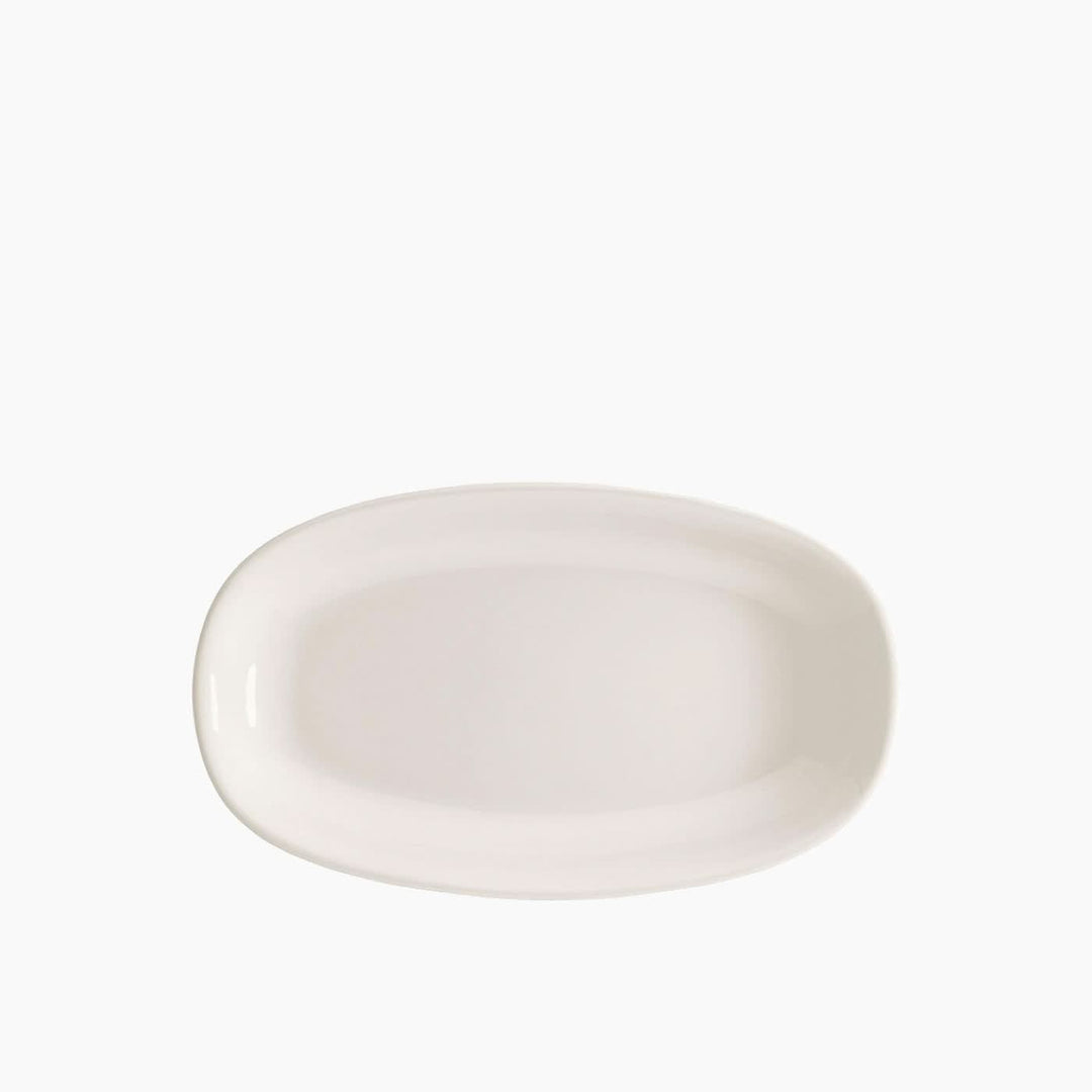 Bonna White Oval Deep Plate