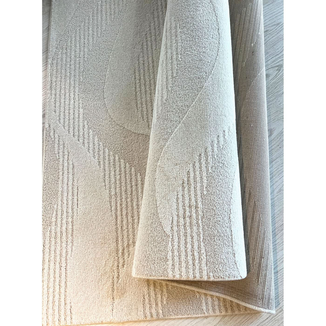 Barrera Pebble Beach Natural Rug - HUNA