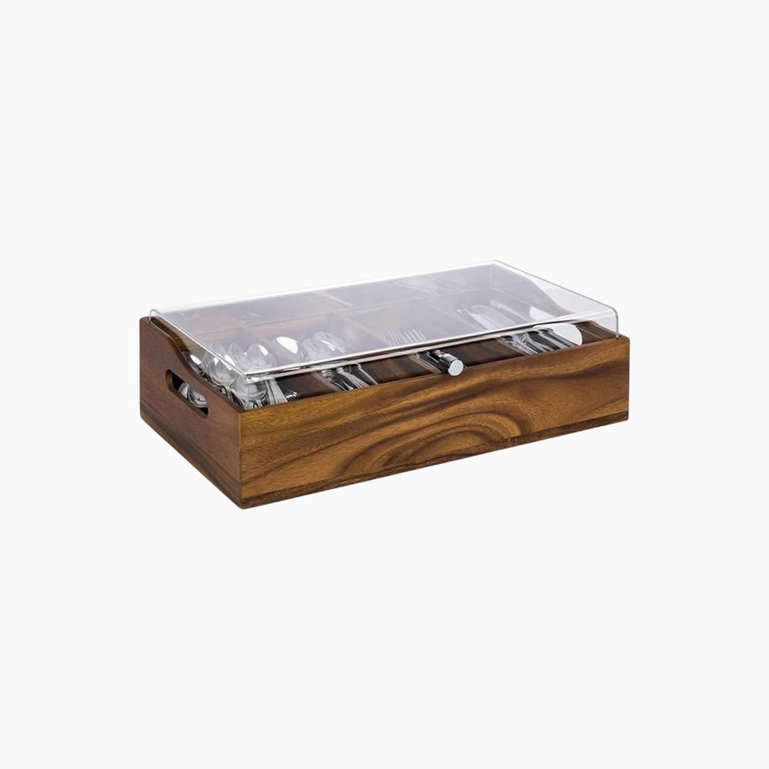 Aps Wood Cutlery Box