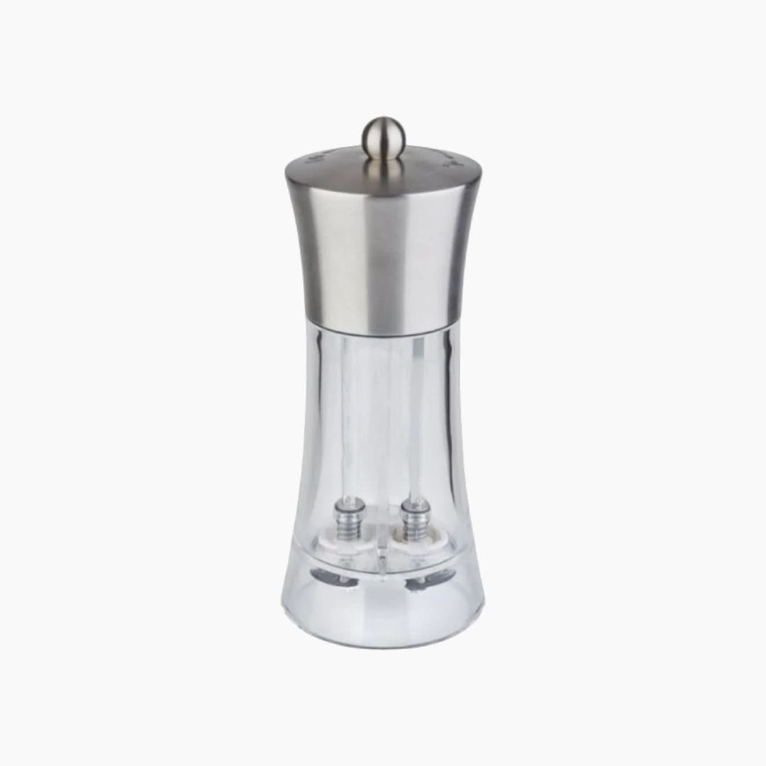 Aps 2 In 1 Salt Pepper Mill, stainless steel and acrylic