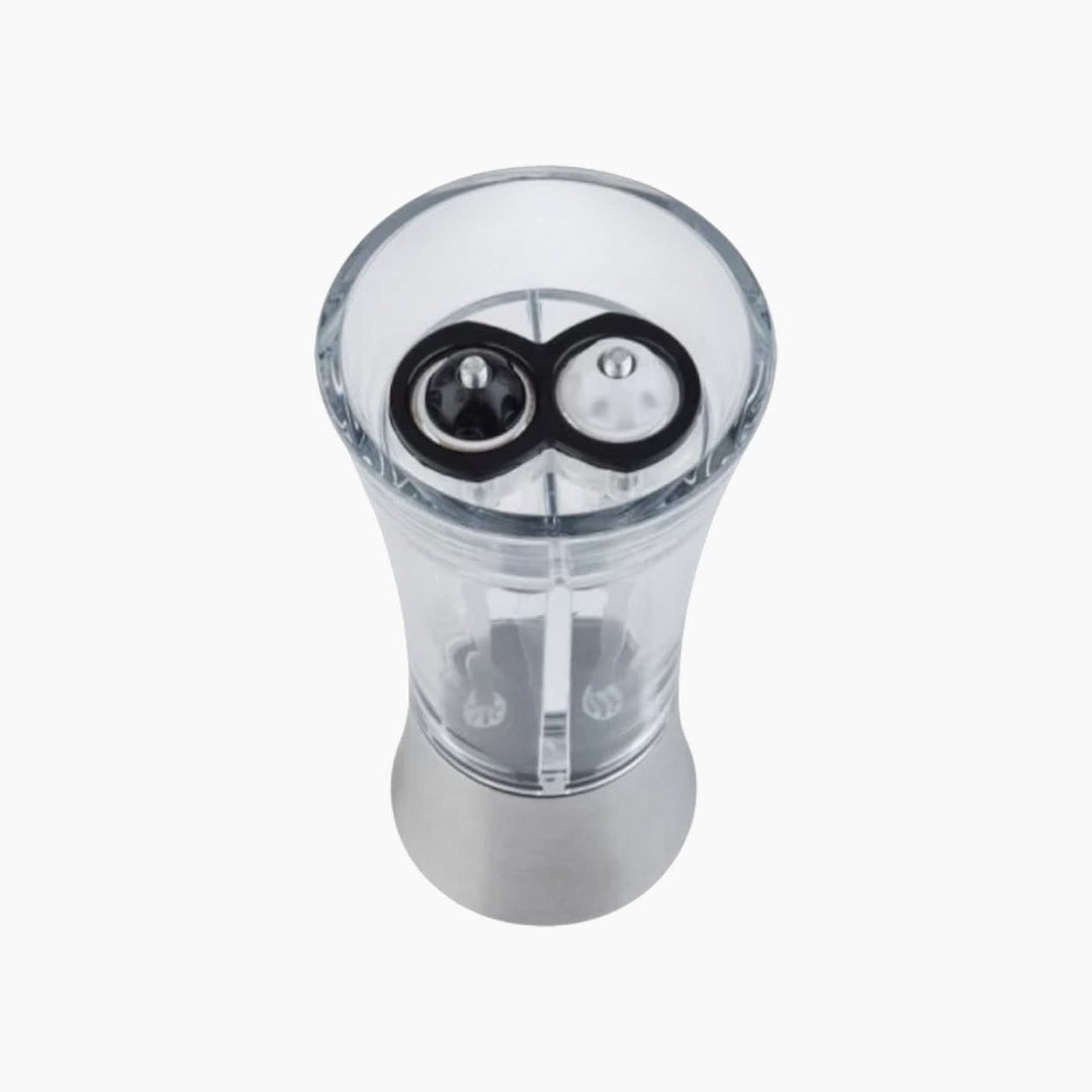 Aps 2 In 1 Salt Pepper Mill, stainless steel and acrylic