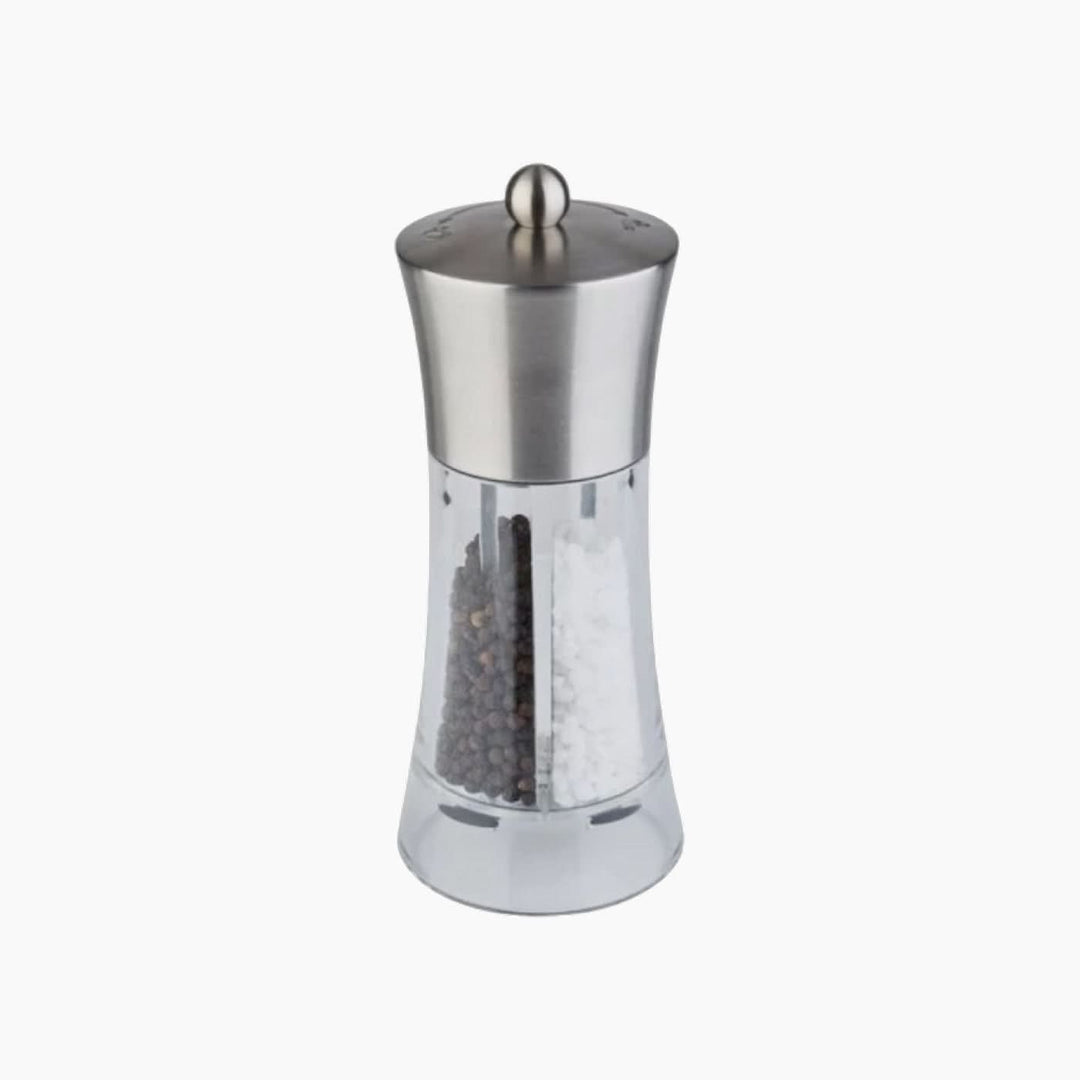 Aps 2 In 1 Salt Pepper Mill, stainless steel and acrylic