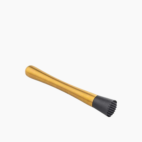 Muddler With Plastic Tip Stainless Steel Gold Finish
