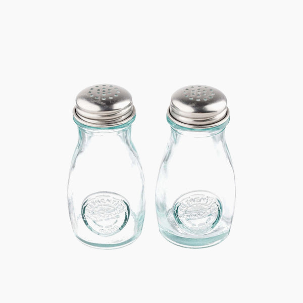 Transparent Authentic Salt / Pepper Shakers
