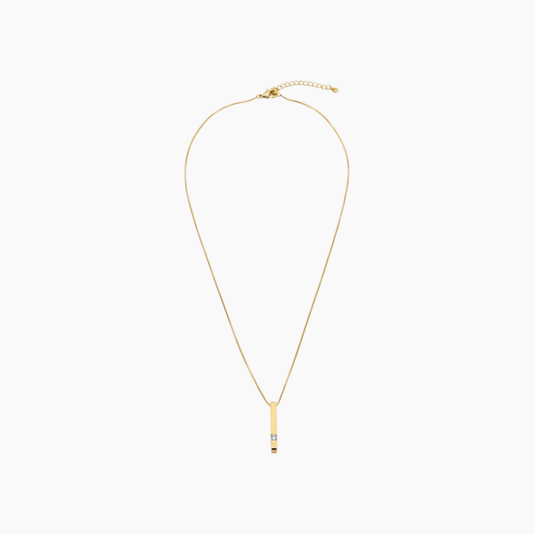 Soul Jewelry Gold bar pendant necklace