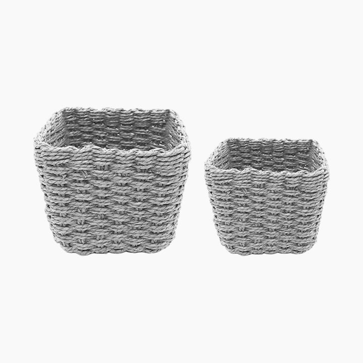 Weva Spectrum Faux Rattan Storage Basket Set