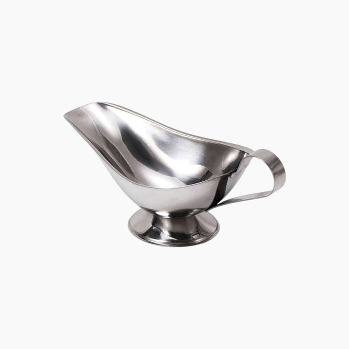 Table Craft stackable stainless steel gravy boat, 90ml capacity
