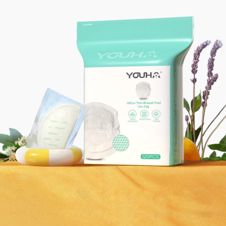 Youha Air Instant Breathable Anti-overflow Breast Pads,120 Pieces