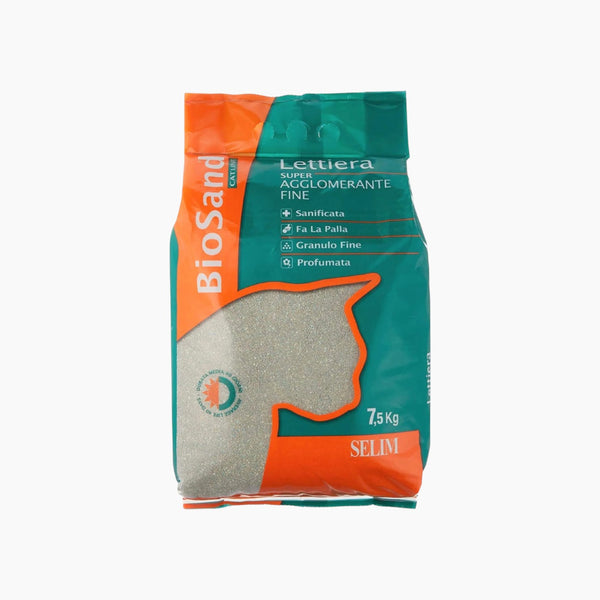 Biosand Cat Litter Super Clump. Fine 7.5 kg