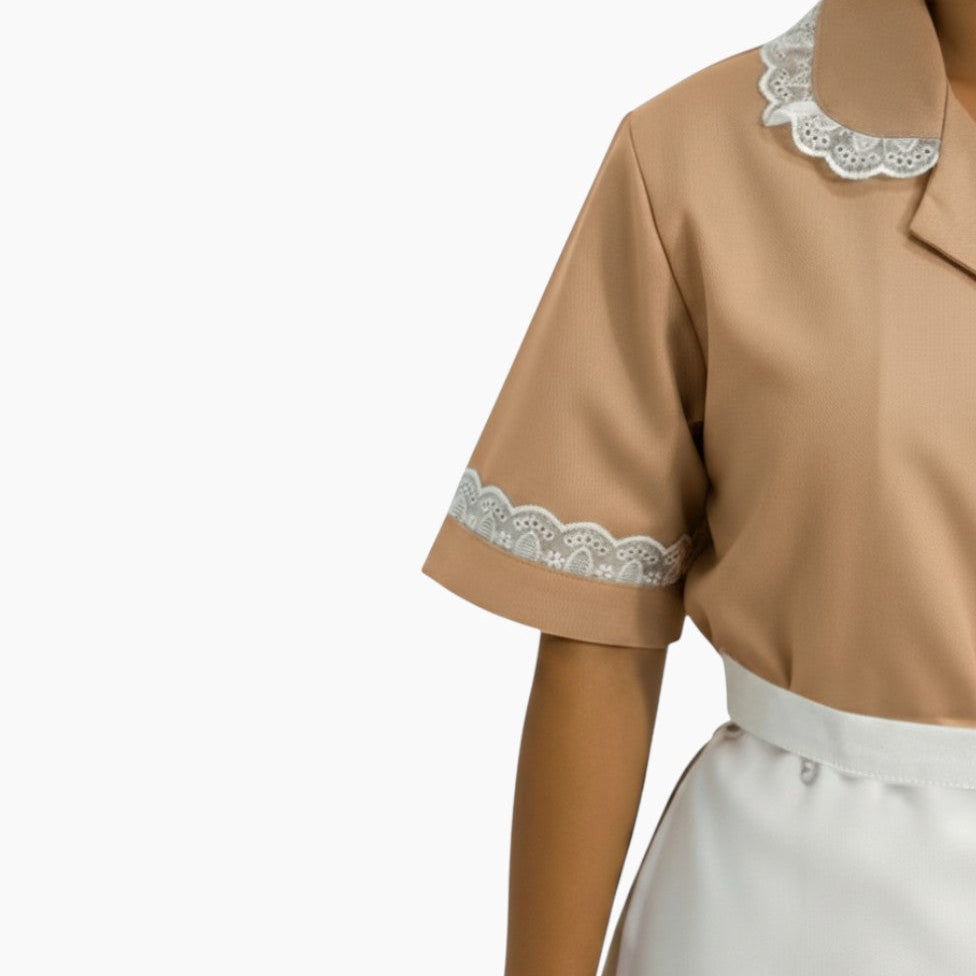 Nuvia Beige Housemaid Uniform